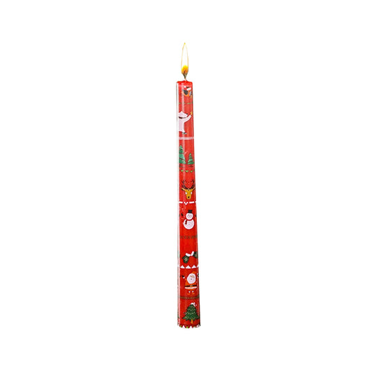 10-Inch Unscented Christmas Candles – Flameless Holiday Décor, 2-Pack