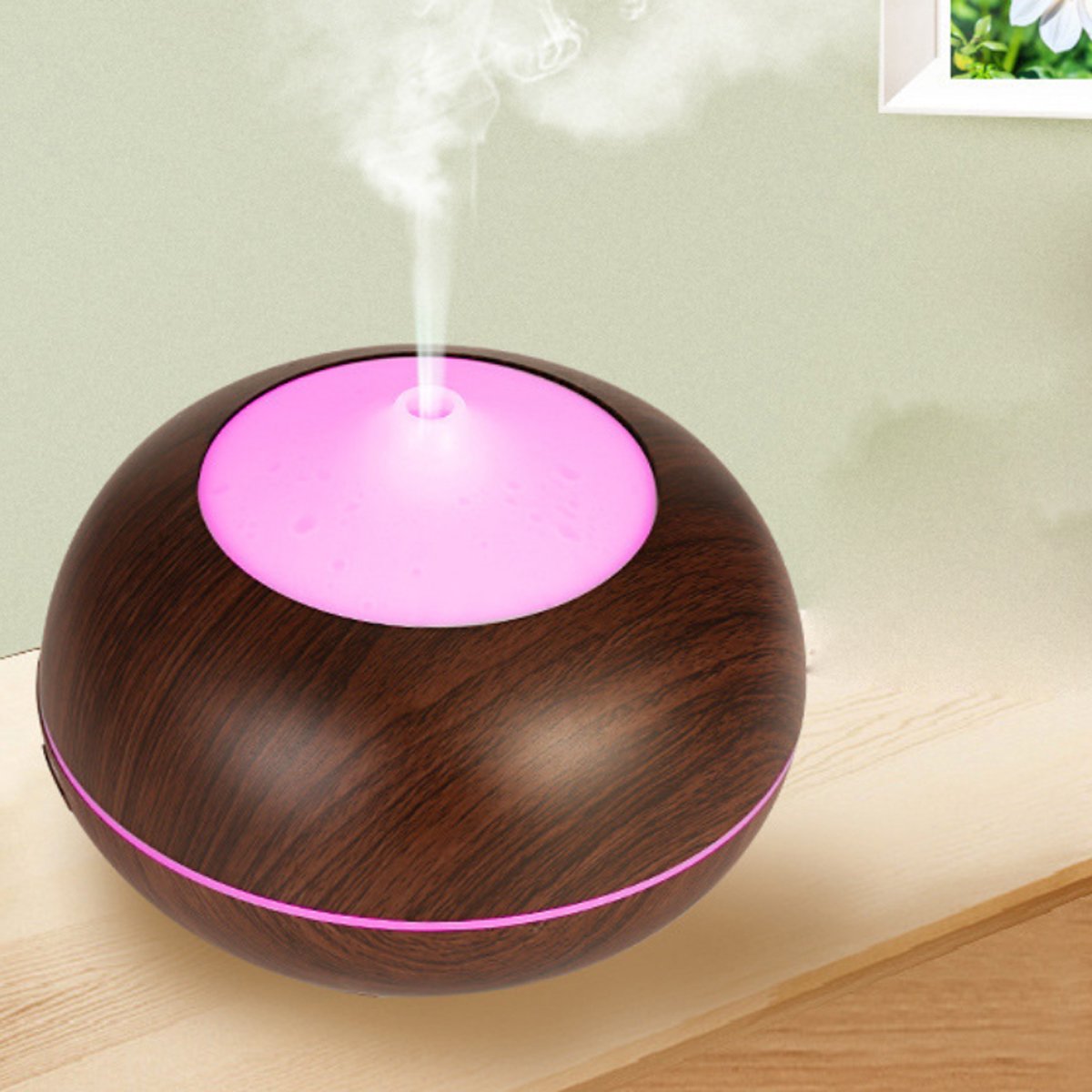 Mistyrious Essential Oil Humidifier | Natural Oak Aroma Diffuser