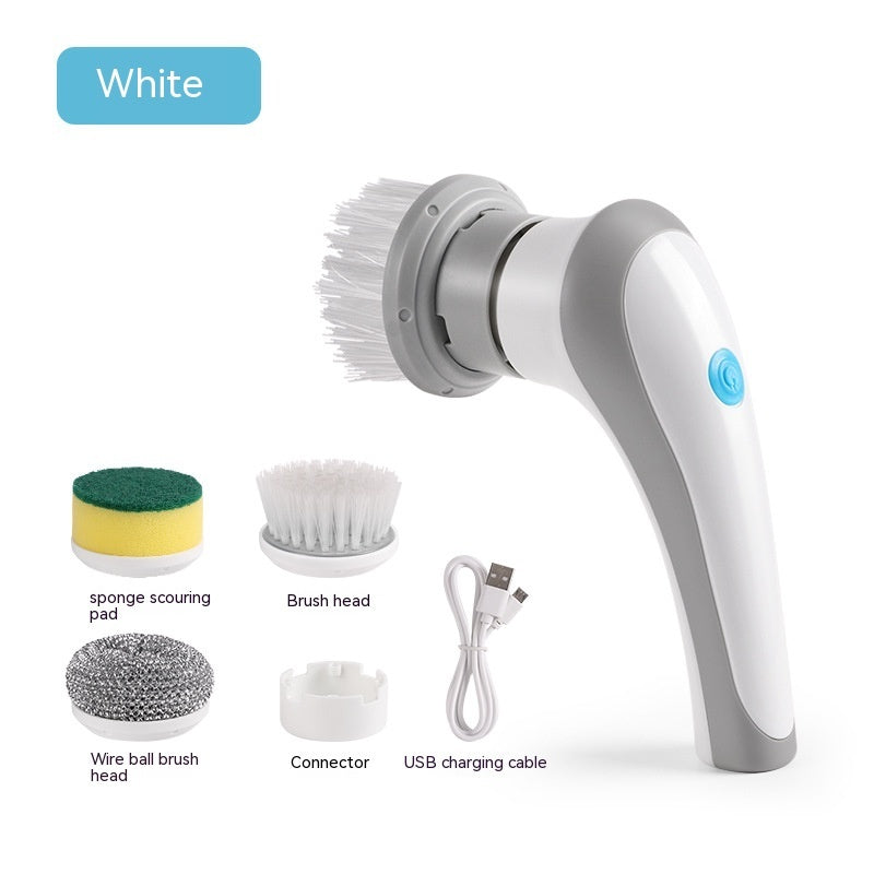 Electric Cleaning Brush 4-in-1 Cordless Spin Scrubber – Handheld Power Cleaner