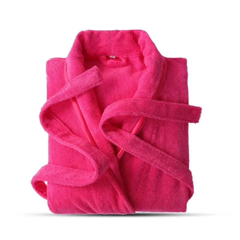 Terry Bathrobe(100% Cotton) | Unisex Thick Towel Robe