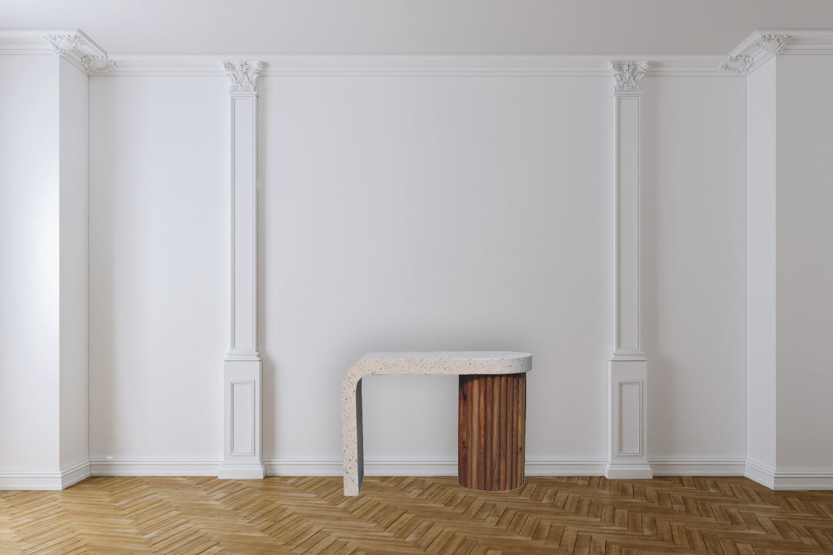 Serenity Terrazzo Coffee Table with terrazzo top and Nordic-style legs