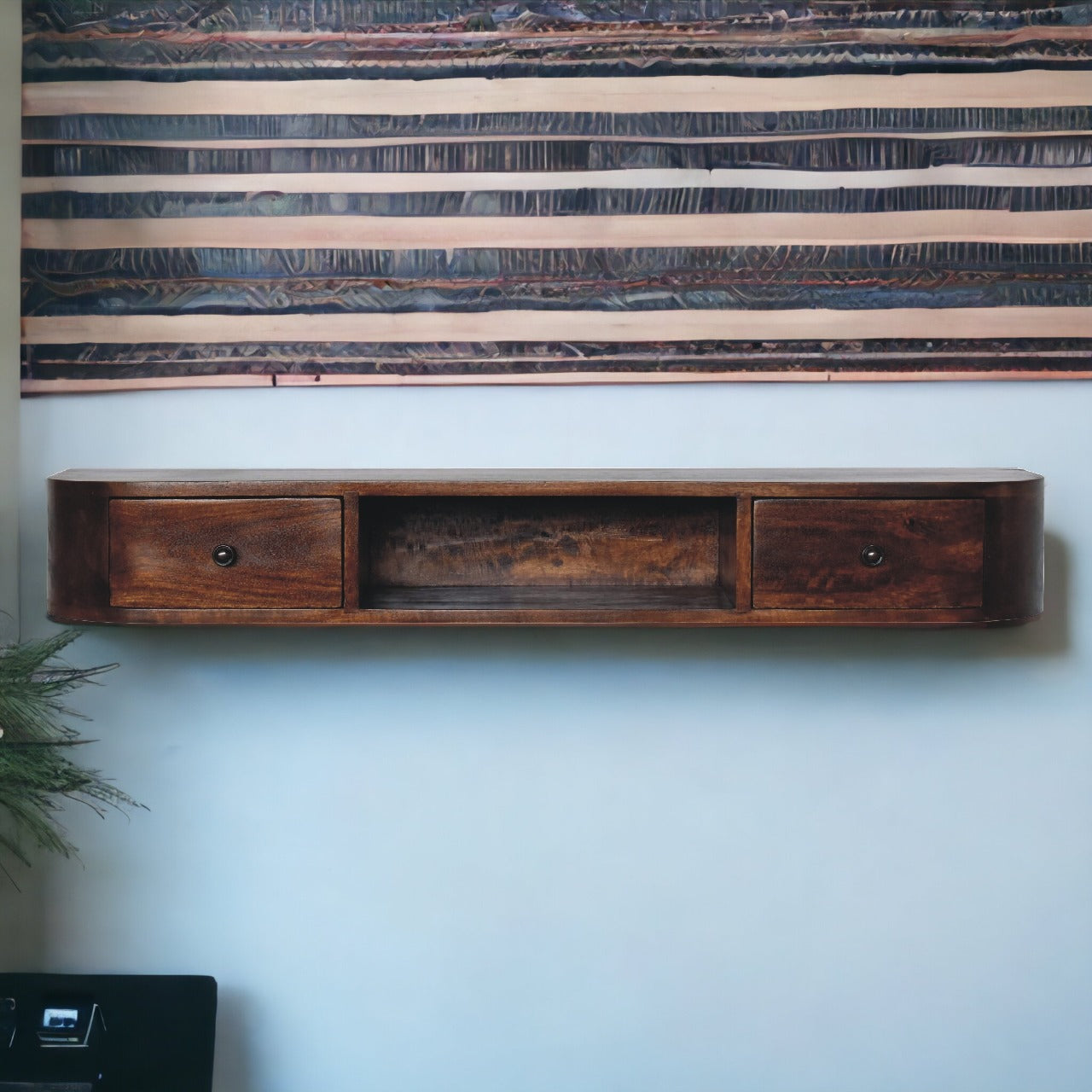 Lunar 2 Drawer Wall Mounted Console