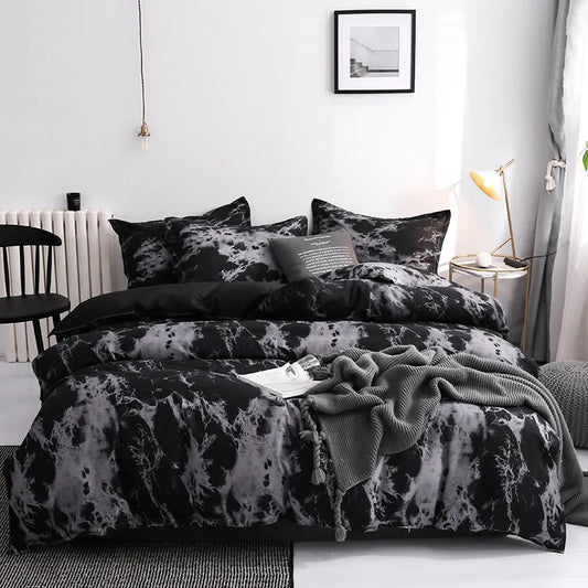 3-Piece Polyester Duvet Cover Set with Pillowcases – Queen/King