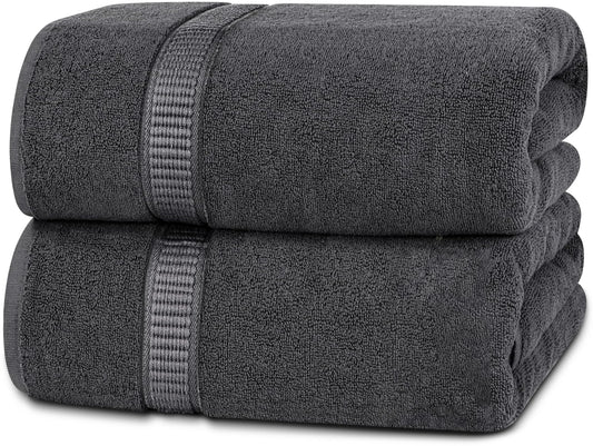 ILVISEST Jumbo Bath Towel, 100% Ring Spun Cotton, Quick-Dry, Soft