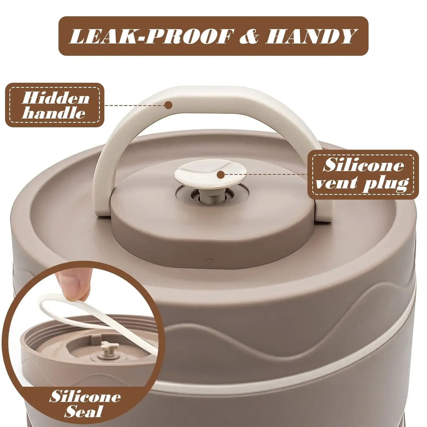 Stainless Steel Lunch Box – 4PCS Stackable Insulated Bento Set