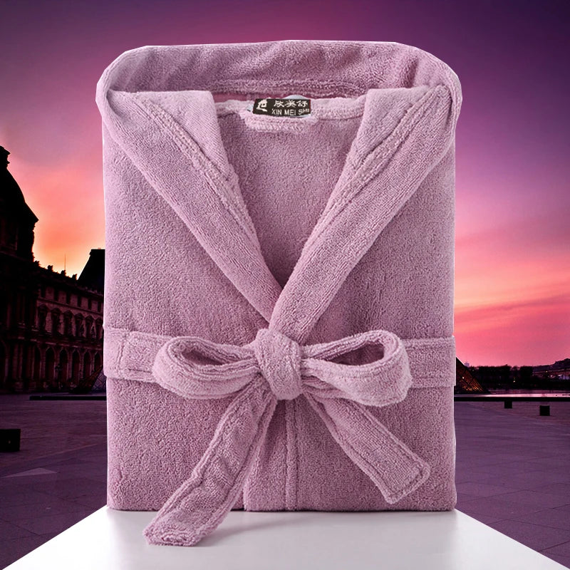 Men’s Hooded Cotton Bathrobe