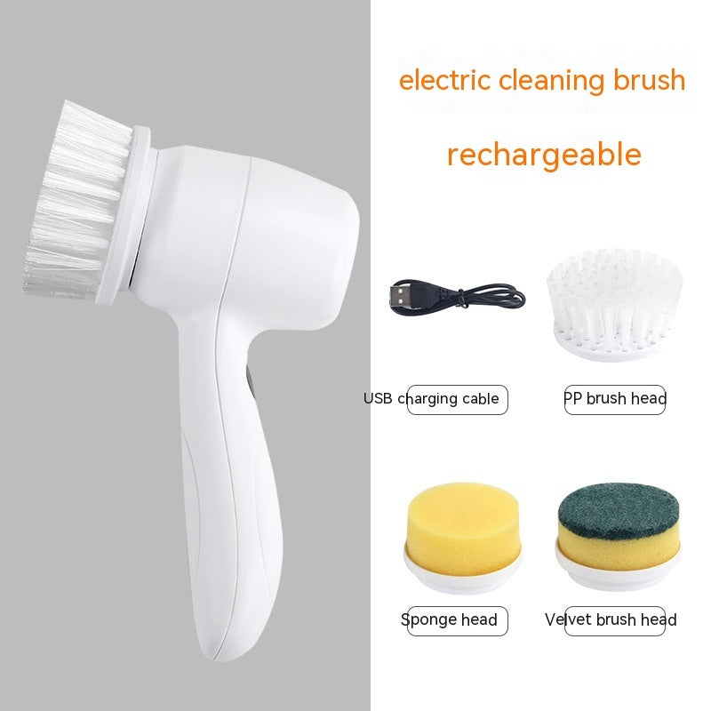 Electric Cleaning Brush 4-in-1 Cordless Spin Scrubber – Handheld Power Cleaner