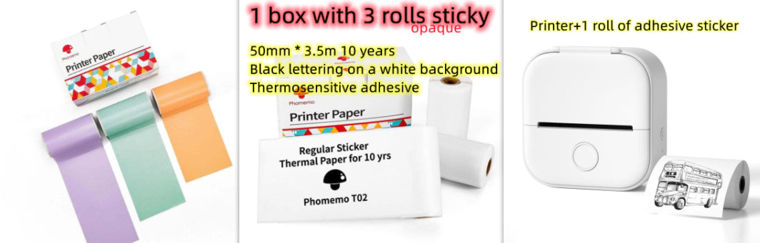 Portable Mini Thermal Label Printer Home Photo Printer\ Printer Bluetooth-compatible Mini Label Printer Price Tag