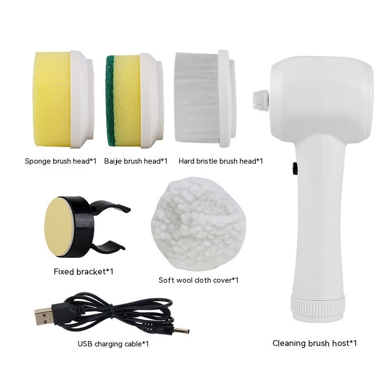 Electric Cleaning Brush 4-in-1 Cordless Spin Scrubber – Handheld Power Cleaner