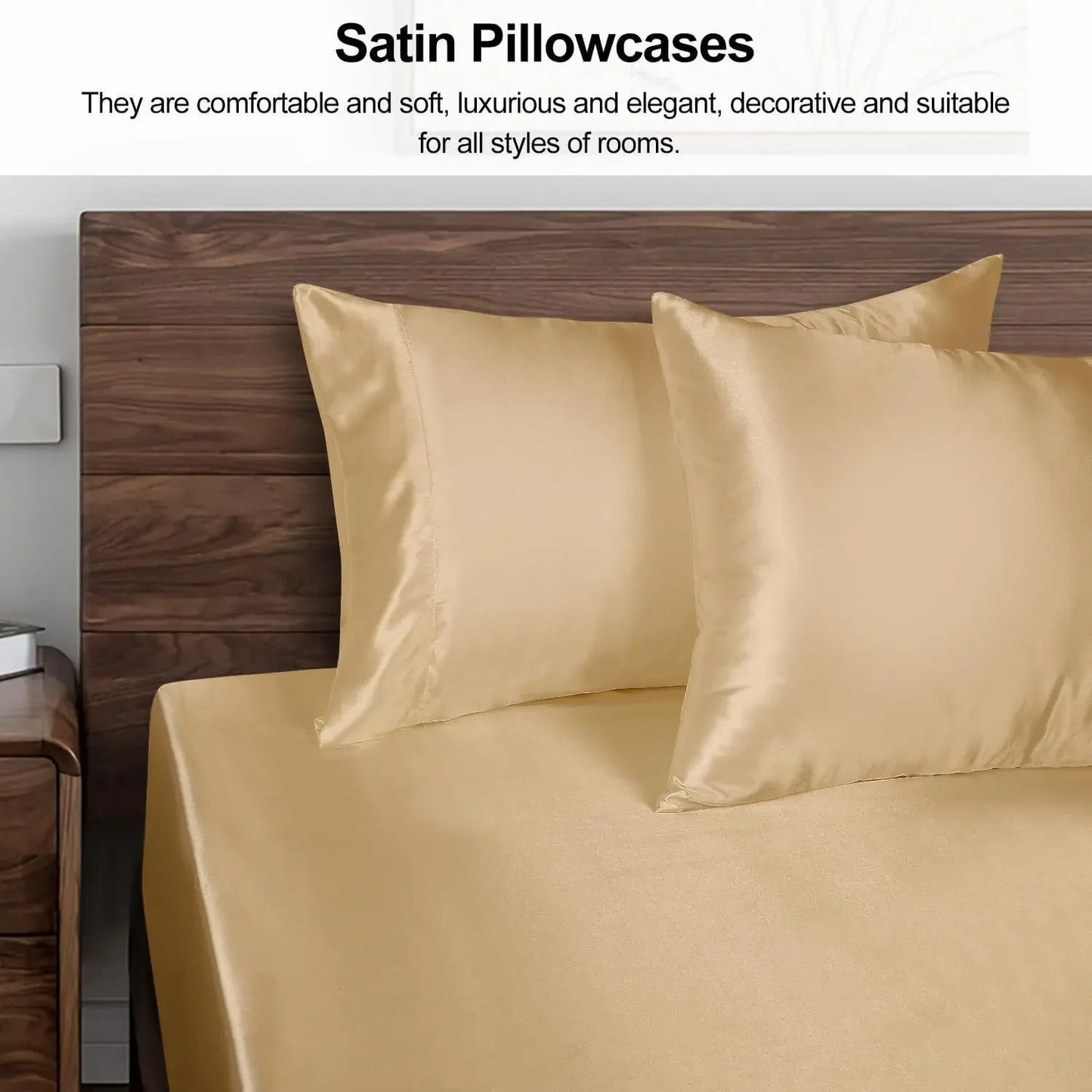 Satin Polyester (100%)Pillowcase