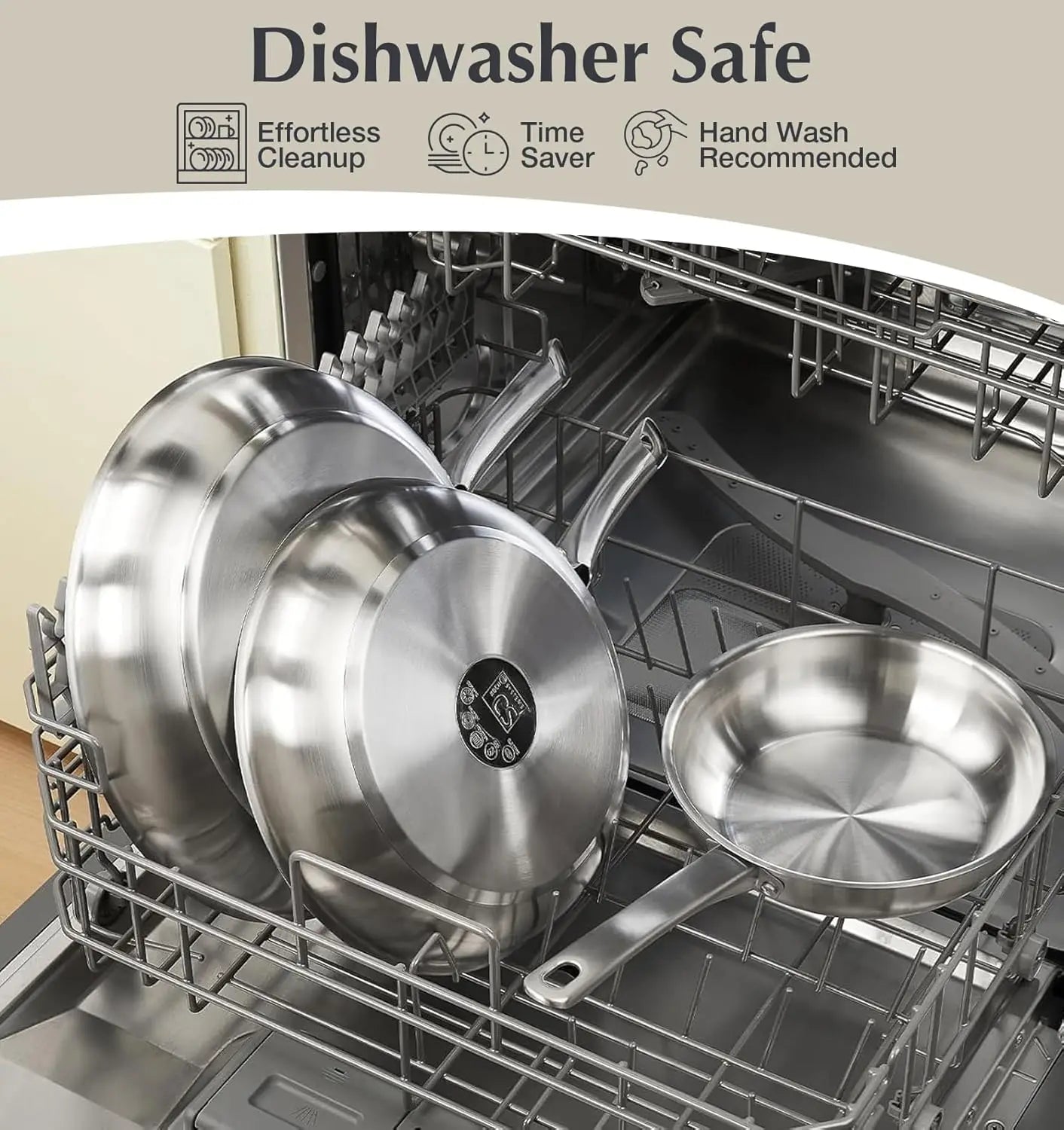 KOCH SYSTEME CS 10-Piece Stainless Steel Pots and Pans Cookware Set