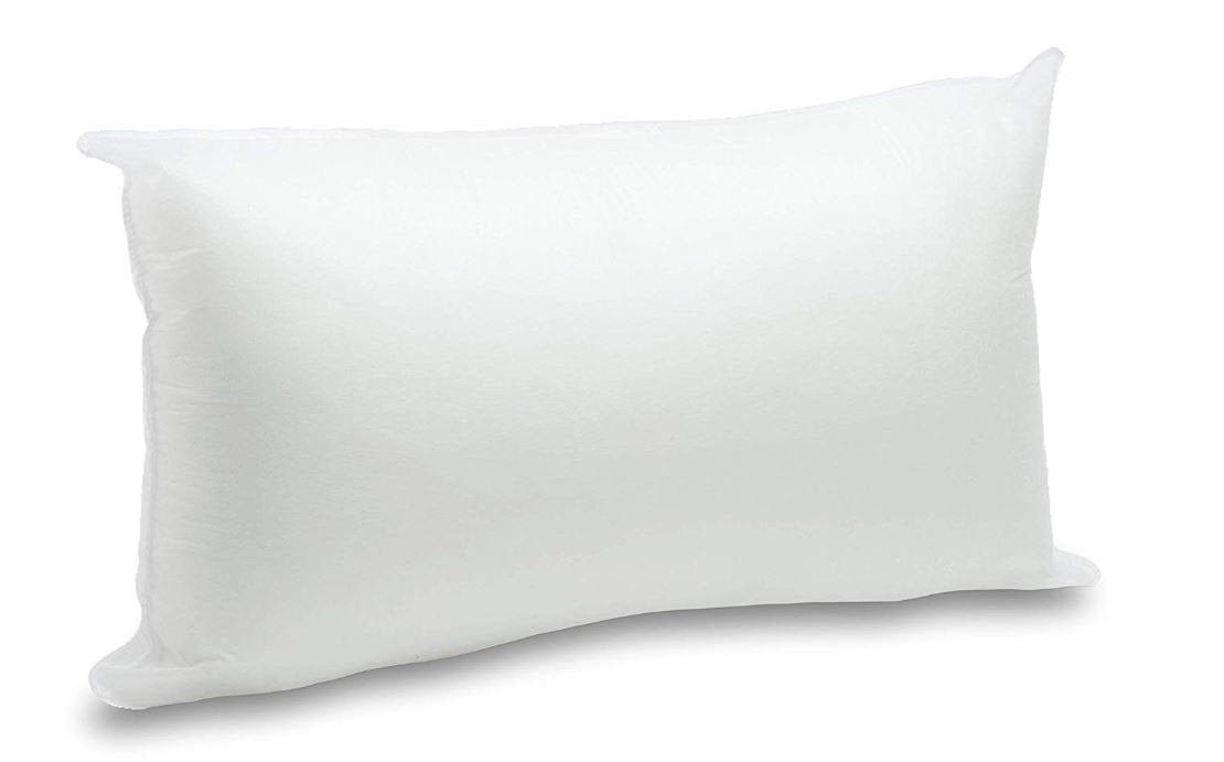 White pillow on a white background